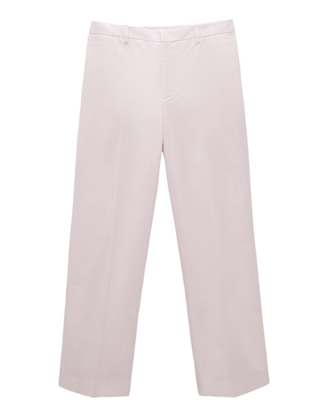 ZARA wide fit poplin pants high rise